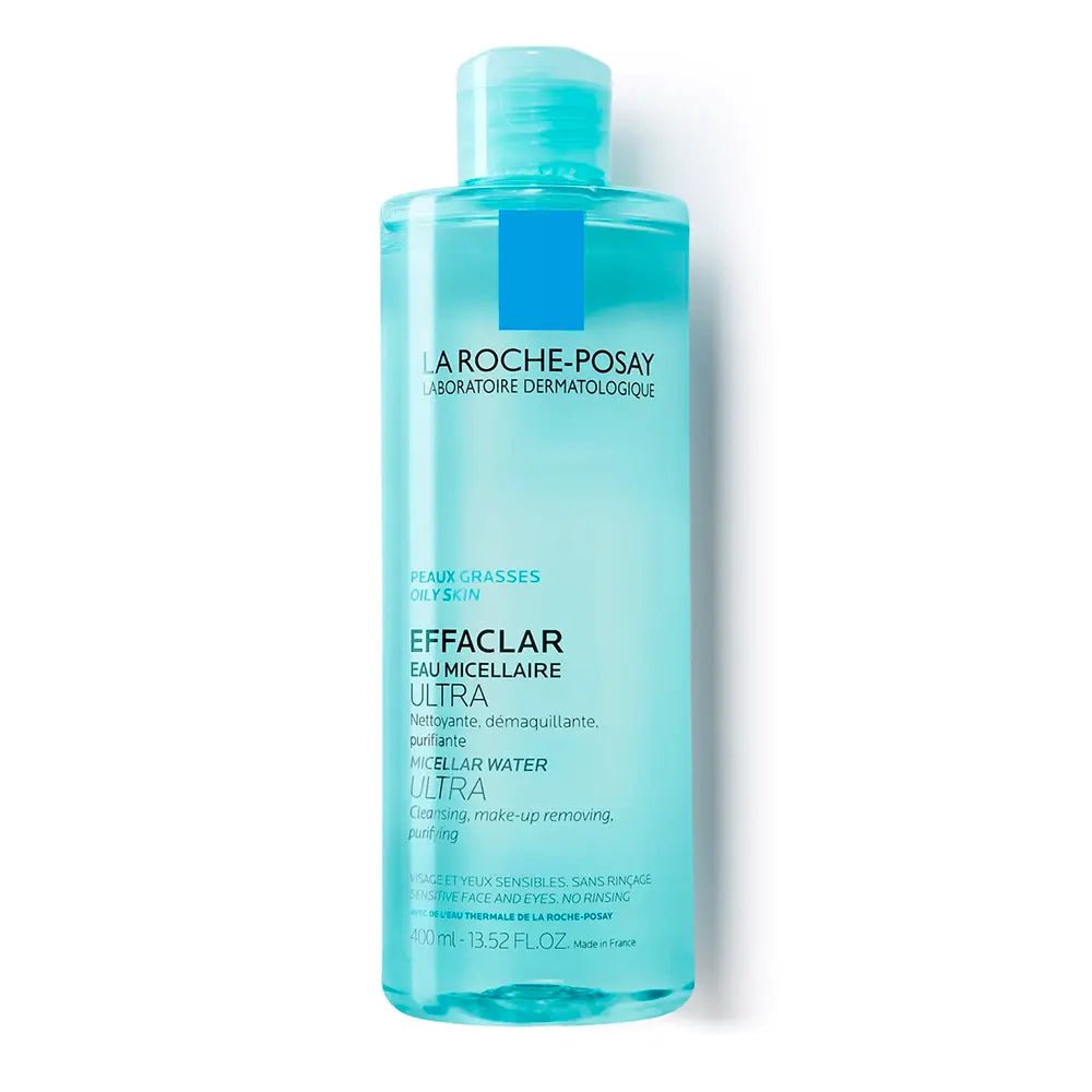 La Roche - Posay Effaclar Micellar Water for Ultra Oily Skin - 2x400ml - FrenchBeautyHub