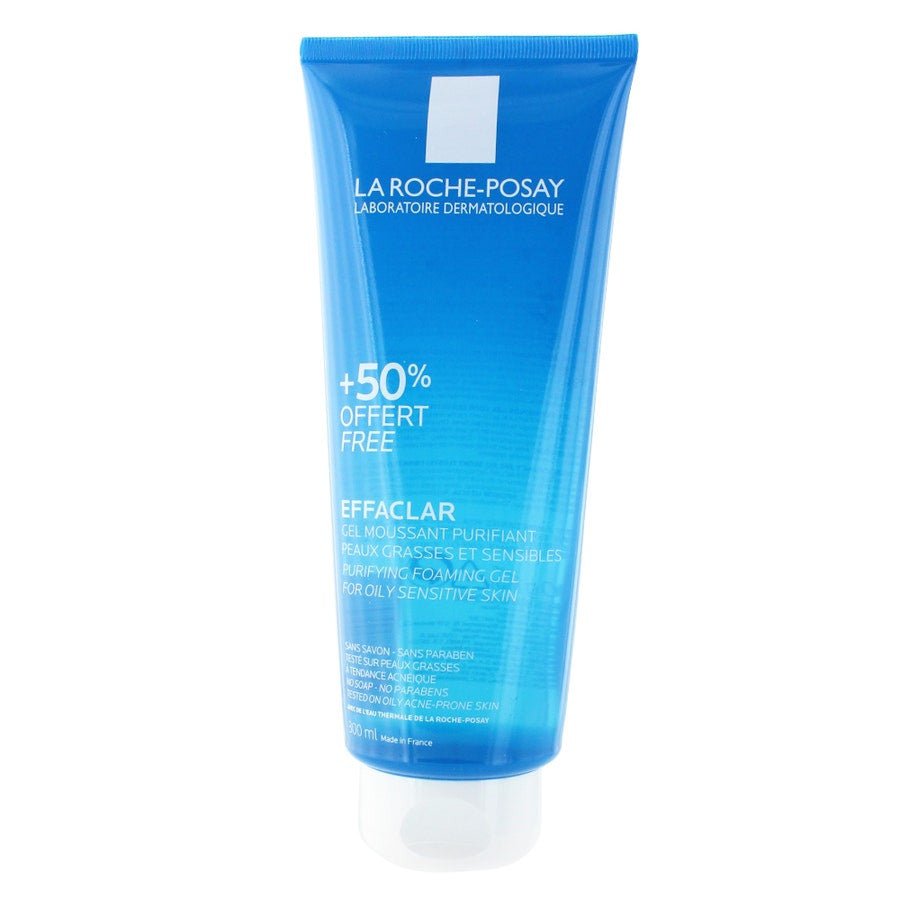 La Roche - Posay Effaclar Purifying Foaming Gel for Oily Sensitive Skin 300ml (10.14 fl oz) - FrenchBeautyHub