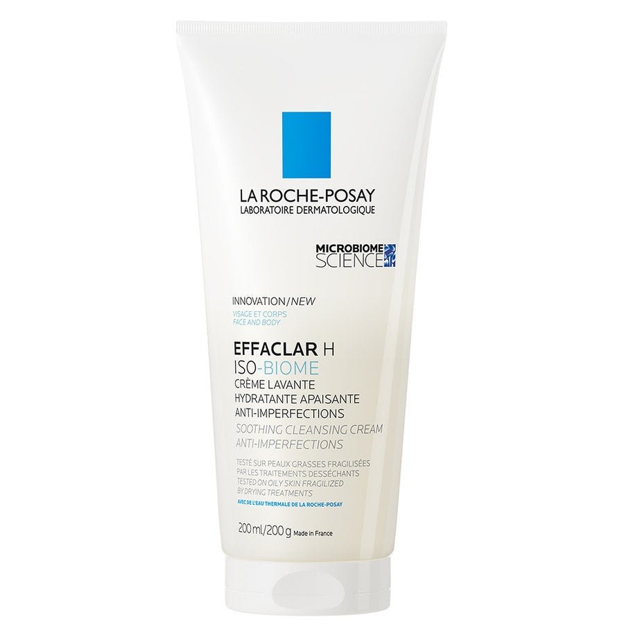 La Roche - Posay Iso - biome Soothing anti - blemish cleansing cream 200ml (6.76fl oz) - FrenchBeautyHub