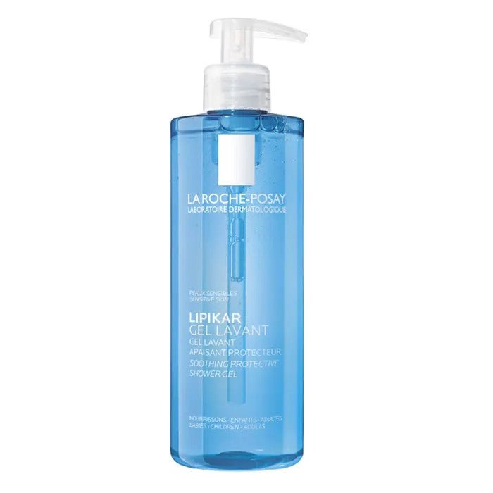 La Roche - Posay Lipikar Cleansing Gel and Relipid+ Body Lotion 400ml x2 (13.52fl oz x2) - FrenchBeautyHub