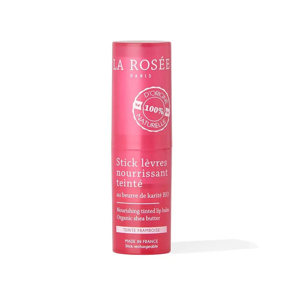 La Rosée Nourishing Tinted Lip Balm with Raspberry Tint - FrenchBeautyHub