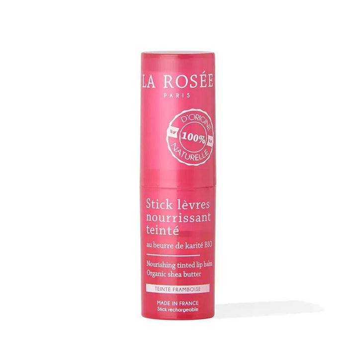La Rosée Nourishing Tinted Lip Balm with Raspberry Tint - FrenchBeautyHub