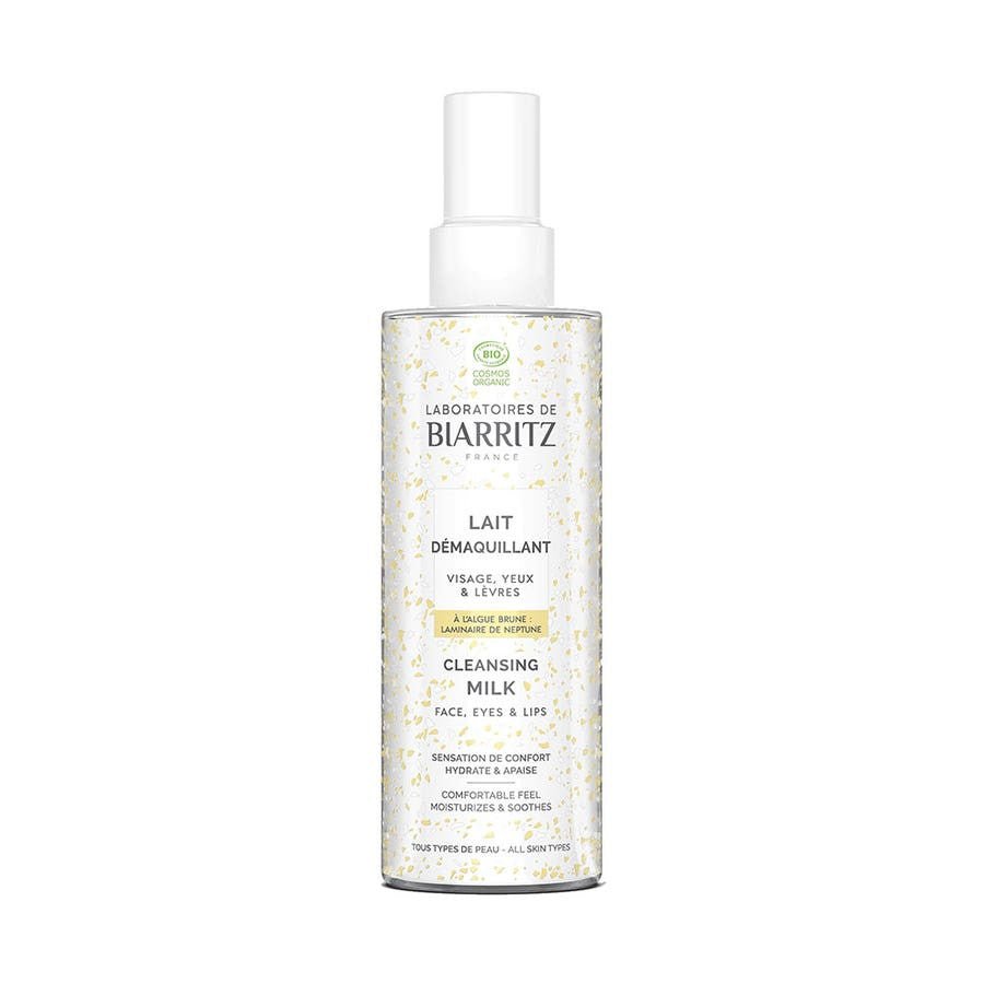 Laboratoires De Biarritz Organic Cleansing Milk for Face, Eyes, and Lips - 200ml - FrenchBeautyHub