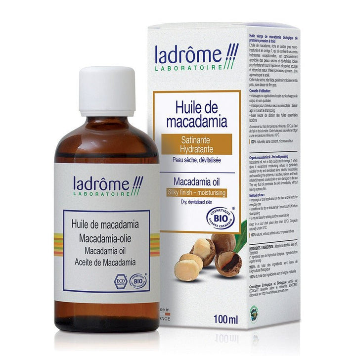 Ladrome Ladrome Organic Macadamia Vegetable Oil 100ml (3.38fl oz) - FrenchBeautyHub