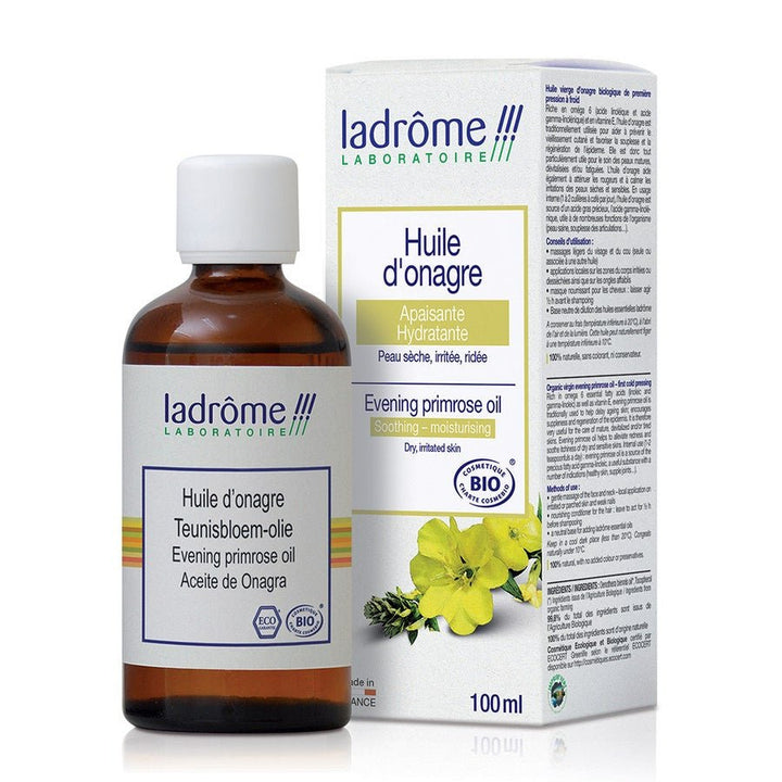 Ladrôme Organic Evening Primrose Oil 100ml (3.38 fl oz) - FrenchBeautyHub