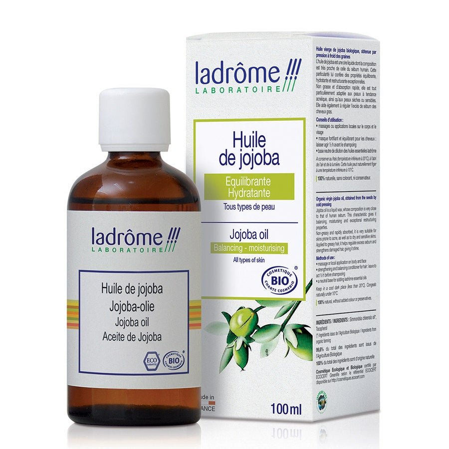 Ladrôme Organic Jojoba Vegetable Oil 100ml (3.38fl oz) - FrenchBeautyHub
