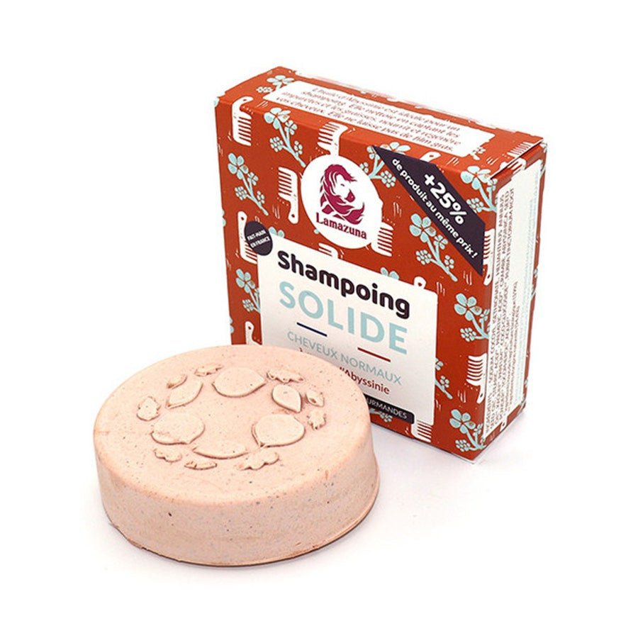 Lamazuna Solid shampoo for normal hair - Abyssinian Oil 70g (2.46 oz) - FrenchBeautyHub