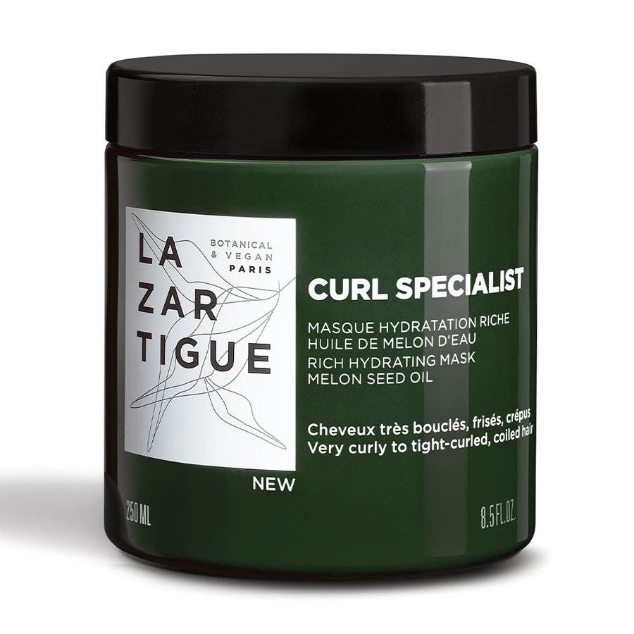 Lazartigue Curl Specialist Rich Hydration Masks Very curly, frizzy or frizzy hair 250ml (8.45fl oz) - FrenchBeautyHub