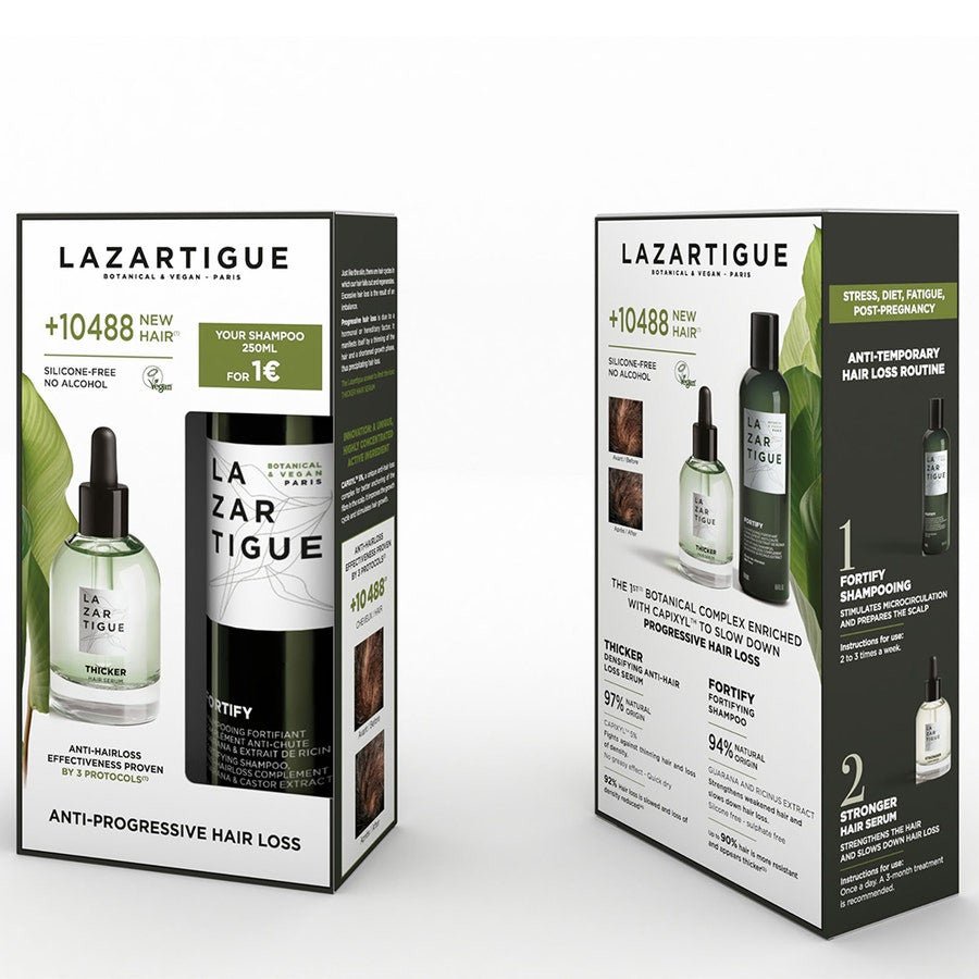Lazartigue Progressive Anti - Hair Loss Giftboxes 300ml (10.14fl oz) - FrenchBeautyHub