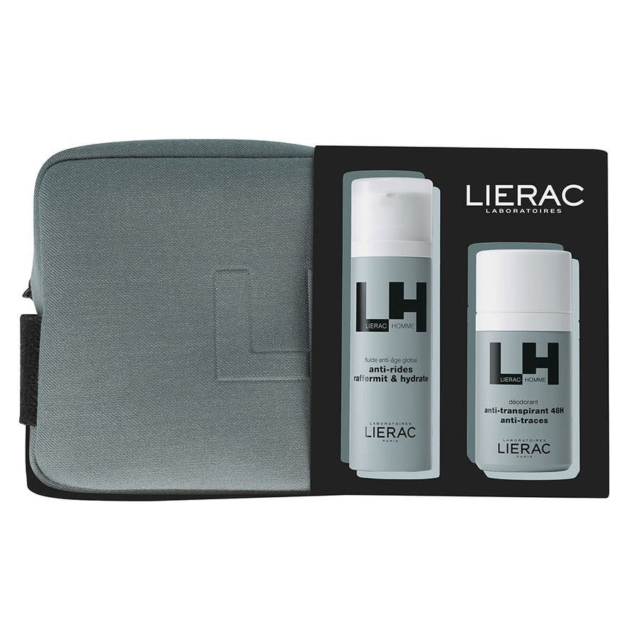 Lierac Man Coffret Fluide Anti - Age Gift Set - FrenchBeautyHub