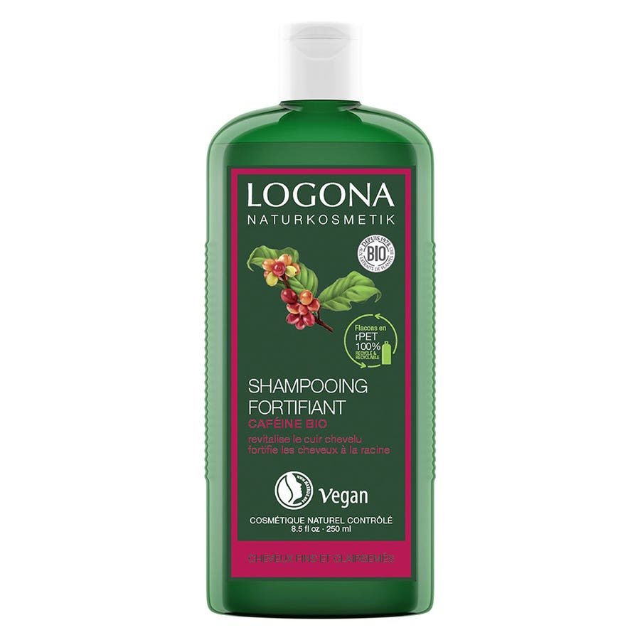 Logona Fortifying organic caffeine shampoo 250ml (8.45fl oz) - FrenchBeautyHub