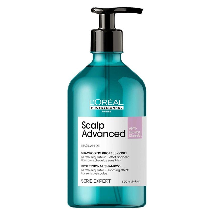 L'Oreal Professionnel Scalp Advanced Soothing dermo - regulating niacinamide shampoo 500ml (16.90fl oz) - FrenchBeautyHub