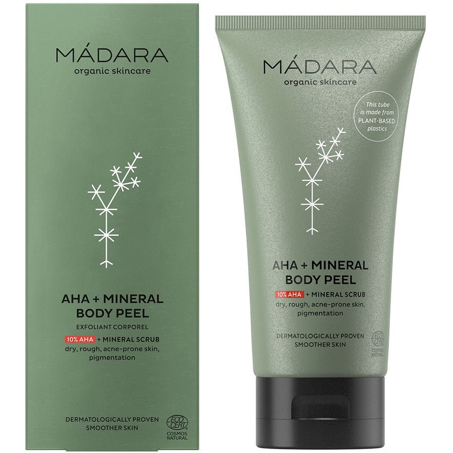 MADARA organic skincare AHA + Mineral Body scrub 175ml (5.91fl oz) - FrenchBeautyHub