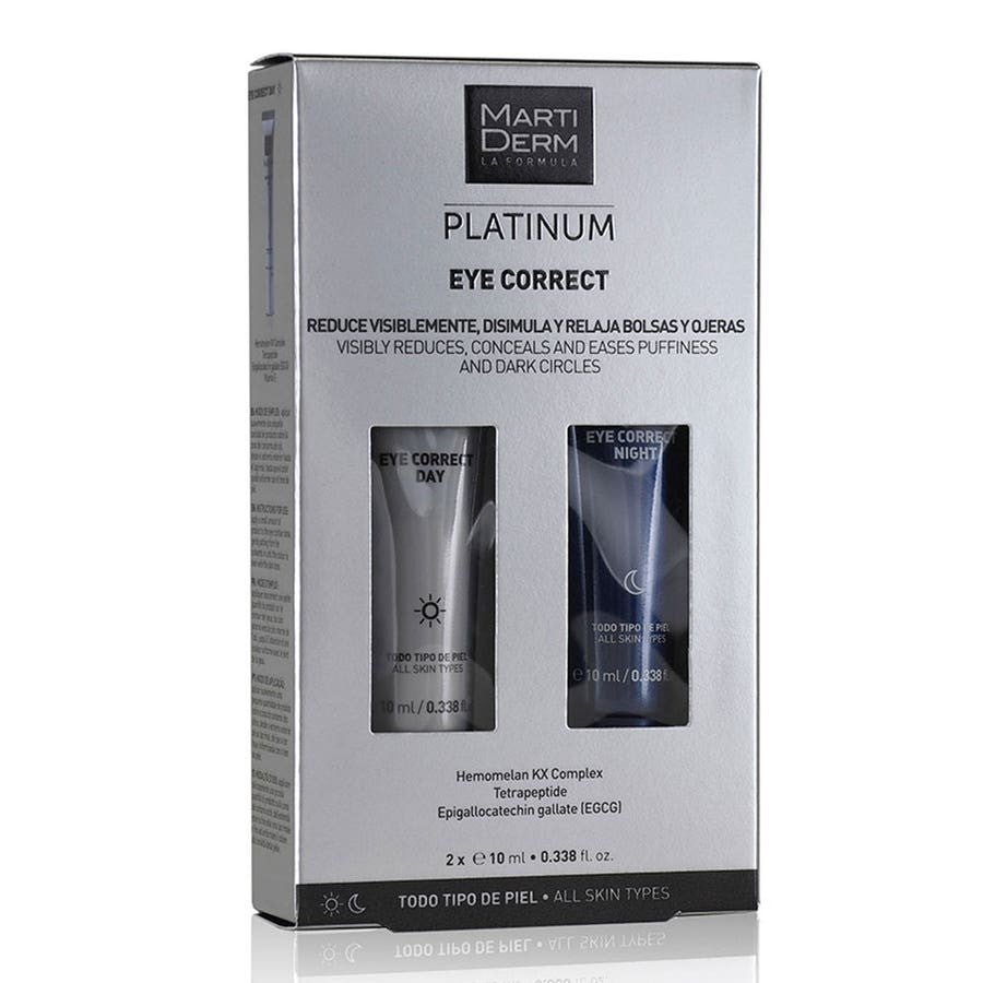 Martiderm Platinum Eye Correct Day and Night 10ml x2 (0.33fl oz x2) - FrenchBeautyHub