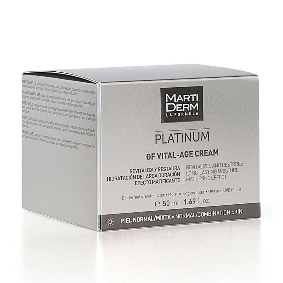 Martiderm Platinum Gf Vital - age Cream Normal To Combination Skins 50ml (1.69fl oz) - FrenchBeautyHub