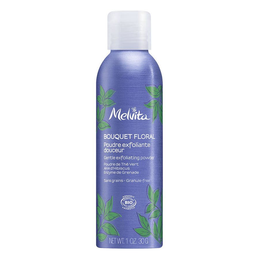 Melvita Floral Bouquet Organic Gentle Exfoliating Powder 30g (1.05 oz) - FrenchBeautyHub