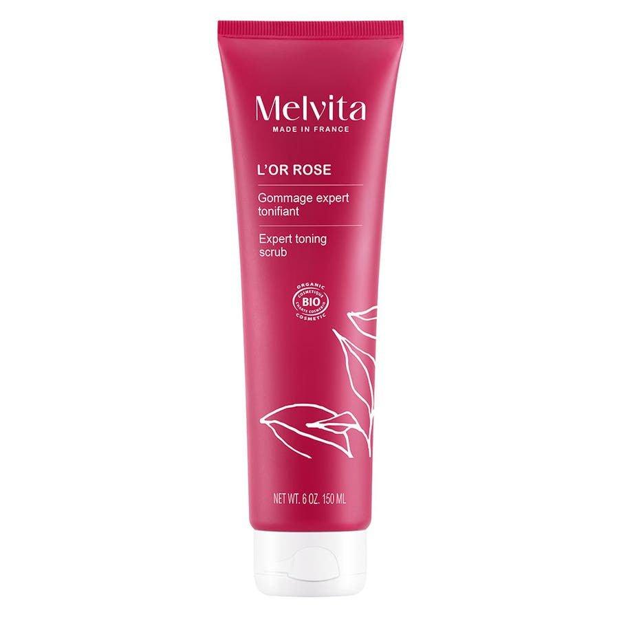 Melvita L'or Rose Expert Toning Scrub 150ml (5.07fl oz) - FrenchBeautyHub