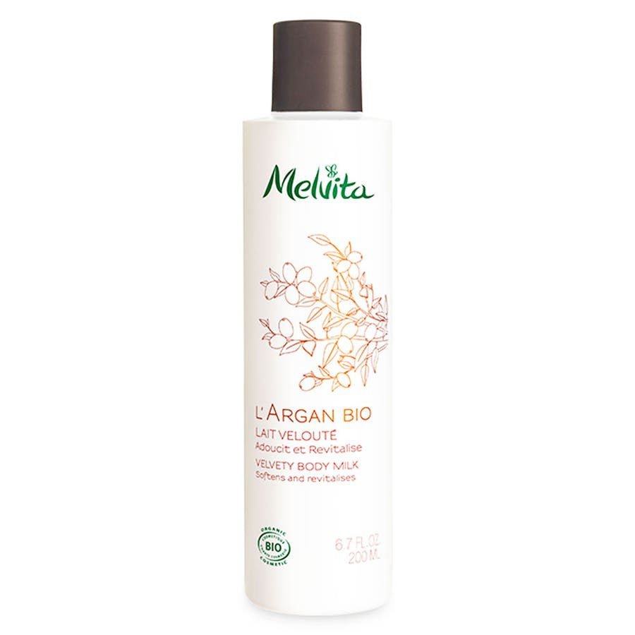 Melvita Organic Argan Velvety Body Milk 200ml (6.76fl oz) - FrenchBeautyHub