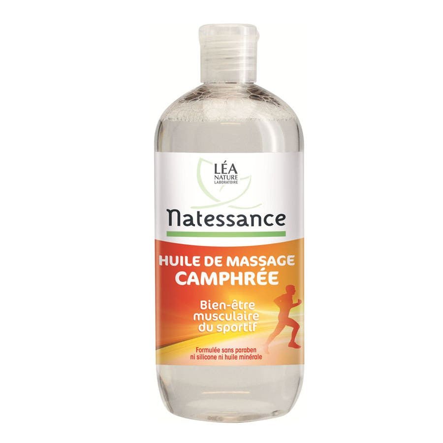 Natessance Camphor Massage Oil 500ml (16.90fl oz) - FrenchBeautyHub