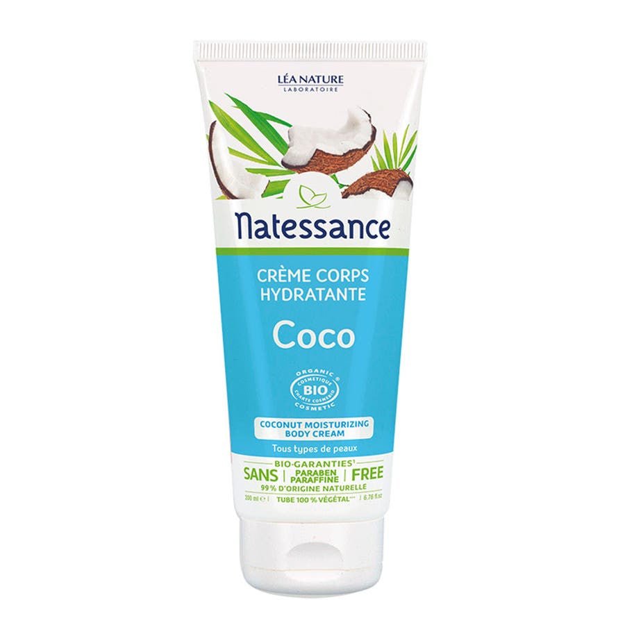Natessance Coco Moisturizing Body Cream 200ml (6.76 fl oz) - FrenchBeautyHub