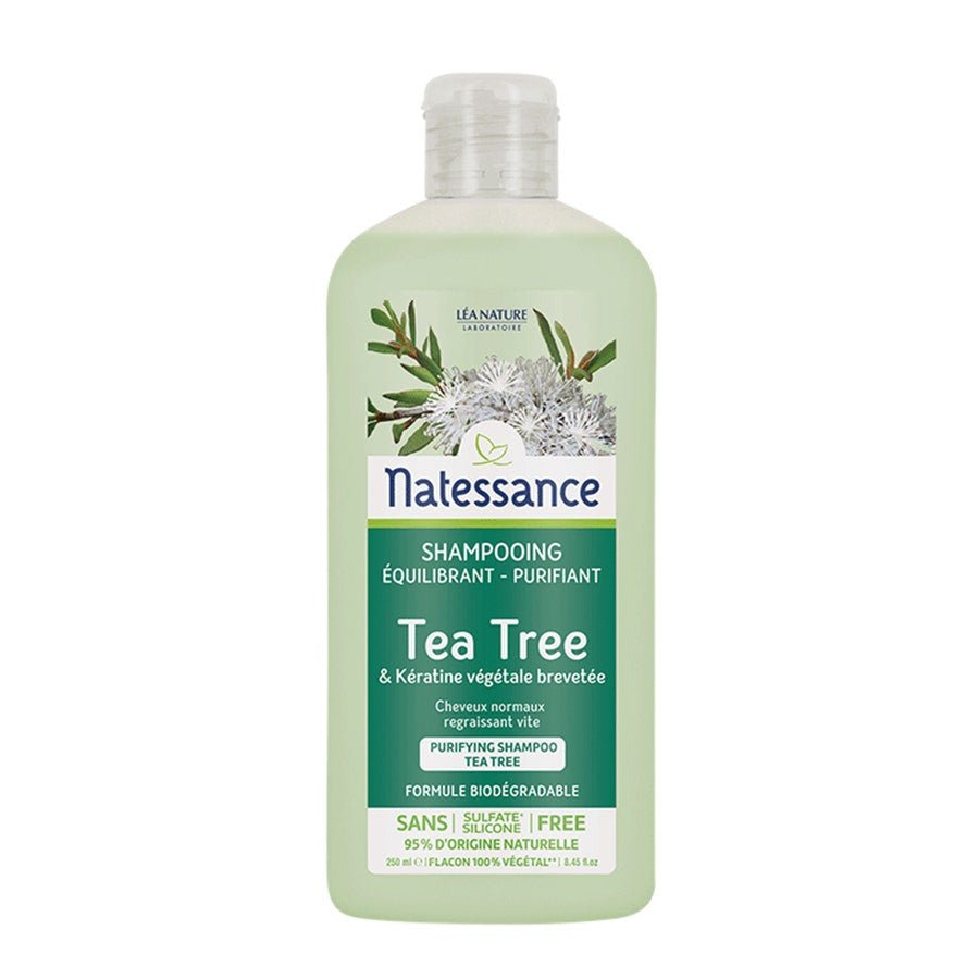 Natessance Equilibrant Et Purifiant Shampoo with Tea Tree 250ml (8.45fl oz) - FrenchBeautyHub