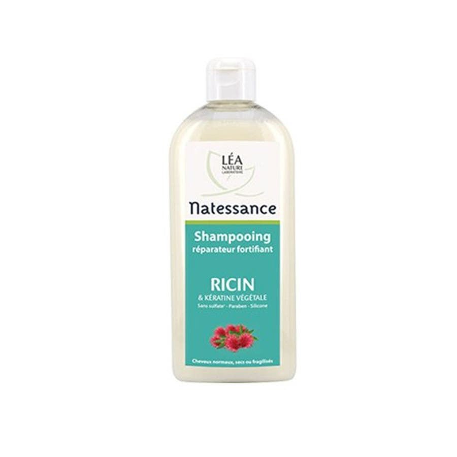 Natessance Fortifying Repairing Shampoo Castor Oil 500ml (16.90fl oz) - FrenchBeautyHub