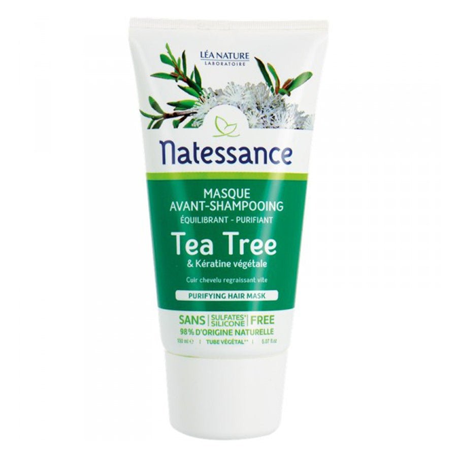 Natessance Purifying Pre - Shampoo Mask with Tea Tree 150ml (5.07 fl oz) - FrenchBeautyHub