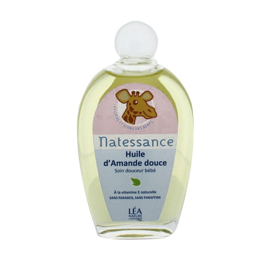 Natessance Sweet Almond Oil 100ml (3.38fl oz) - FrenchBeautyHub