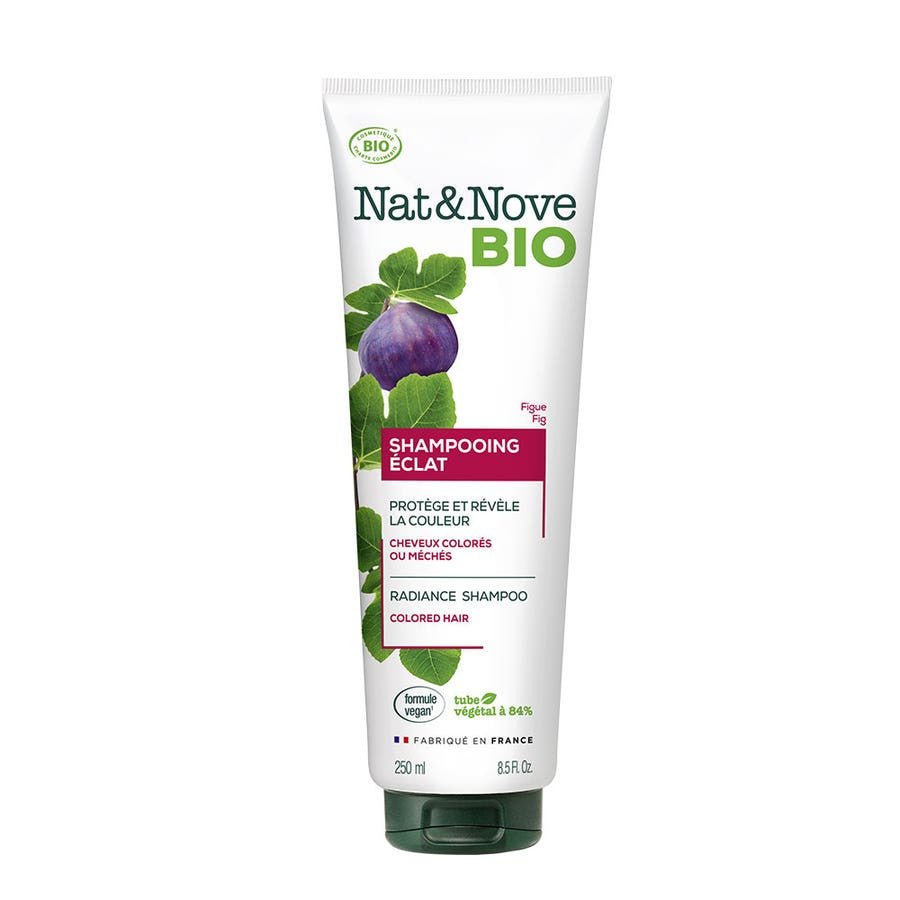 NAT&NOVE BIO Organic Radiance Shampoo coloured or highlighted hair 250ml (8.45fl oz) - FrenchBeautyHub