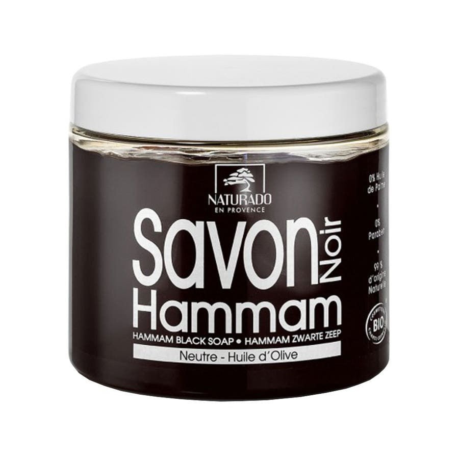 Naturado Hammam Black Soap 600ml (20.28fl oz) - FrenchBeautyHub