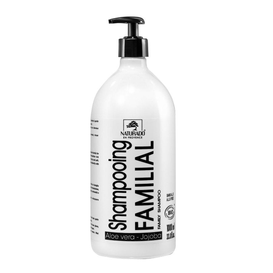 Naturado Organic Aloe Vera Jojoba Family Shampoo 1L (33.81fl oz) - FrenchBeautyHub