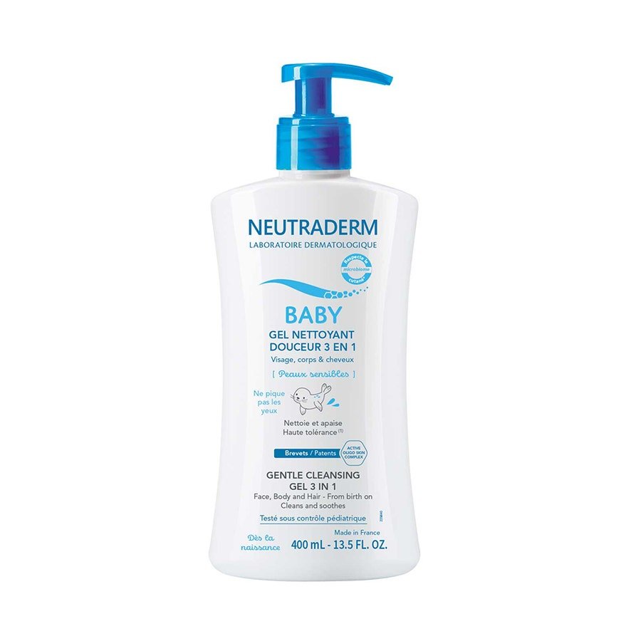 Neutraderm Baby Gentle Cleansing Gel 3 - in - 1 Sensitive skin 400ml (13.53fl oz) - FrenchBeautyHub