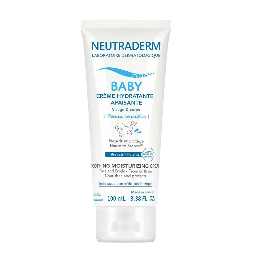 Neutraderm Baby Hydrating Soothing Cream Sensitive Skin 100ml (3.38fl oz) - FrenchBeautyHub