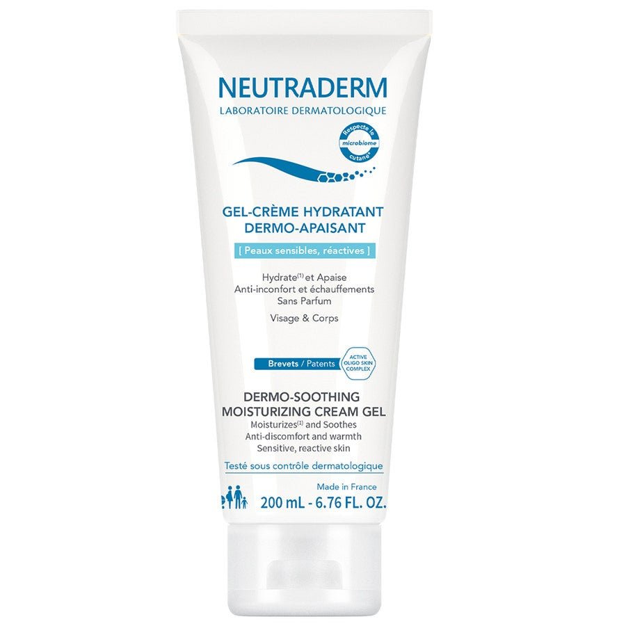 Neutraderm Dermo - soothing Moisturising Gel Cream Sensitive, reactive skin 200ml (6.76fl oz) - FrenchBeautyHub