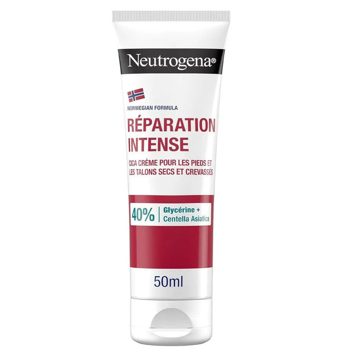 Neutrogena Intensive Repair CICA Dry and Cracked Feet and Heels Cream 50ml (1.69fl oz) - FrenchBeautyHub