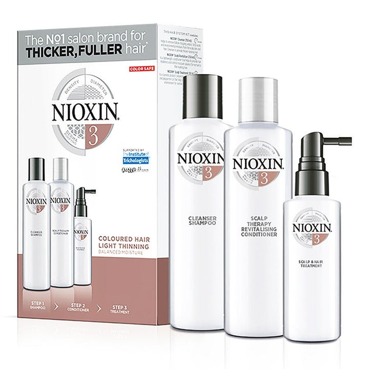 Nioxin System 3 Kit for Colored Hair with Light Thinning 350ml (11.83fl oz) - FrenchBeautyHub