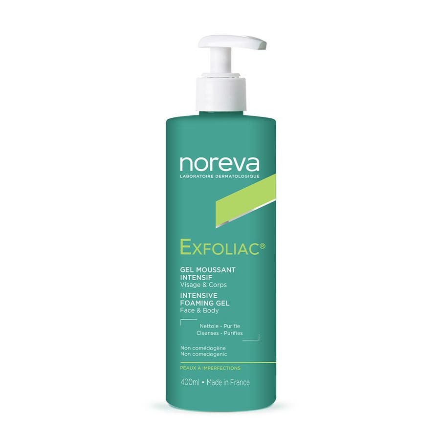 Noreva Exfoliac Intensive Foaming Gel 400ml (13.52fl oz) - FrenchBeautyHub