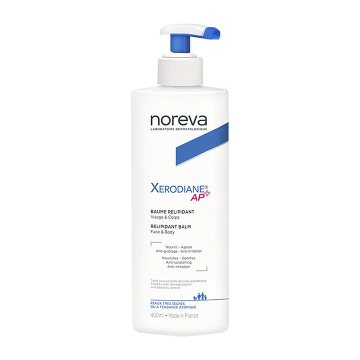 Noreva Xerodiane AP+ 24h Relipidant Balm 400ml + Gentle Superfatted Gel 100ml - FrenchBeautyHub