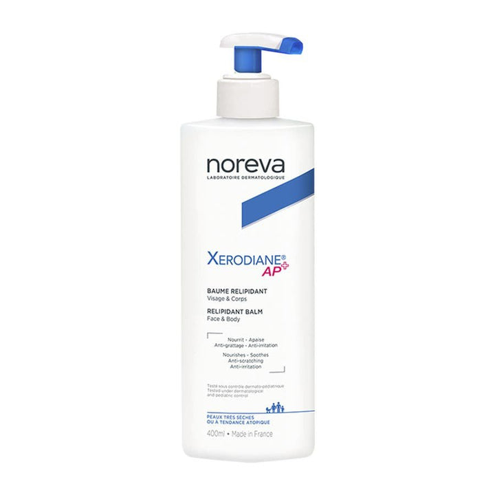 Noreva Xerodiane AP+ 24h Relipidant Balm 400ml + Gentle Superfatted Gel 100ml - FrenchBeautyHub