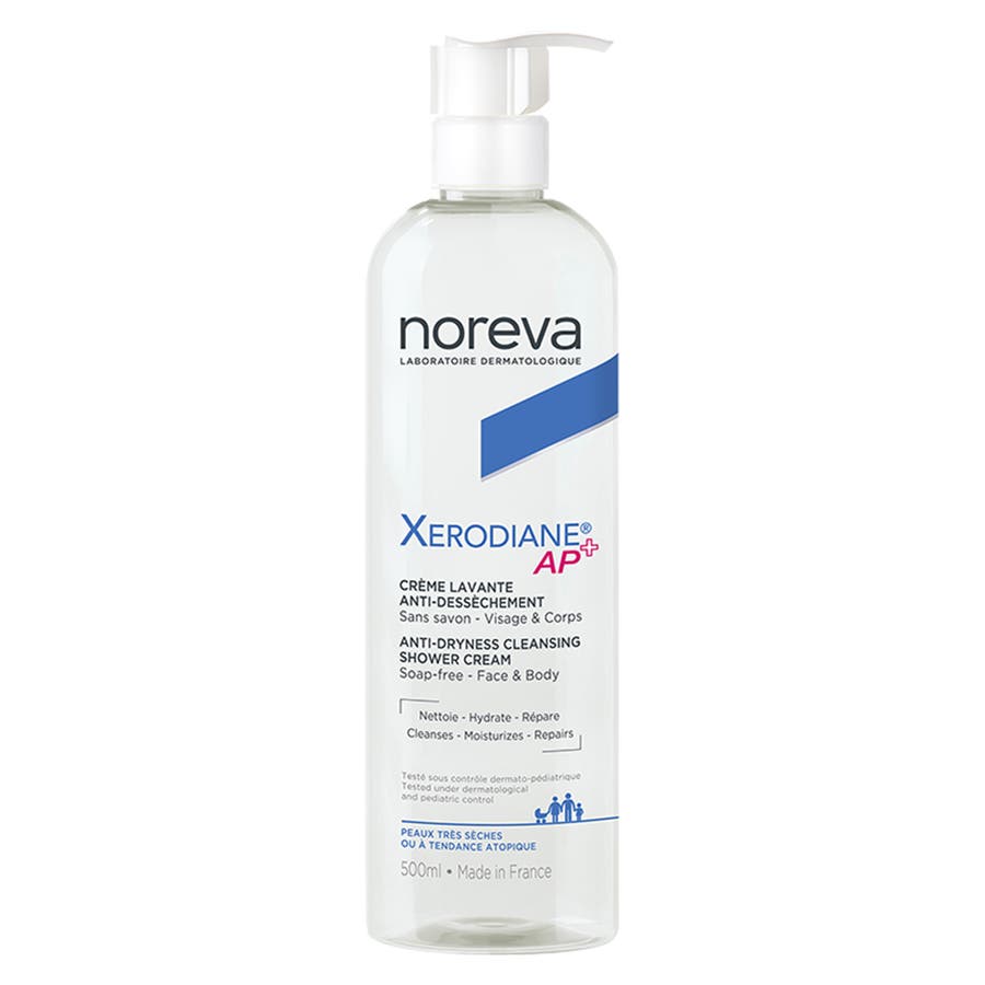 Noreva Xerodiane Plus Cleansing Cream Atopic skin 500ml (16.91fl oz) - FrenchBeautyHub
