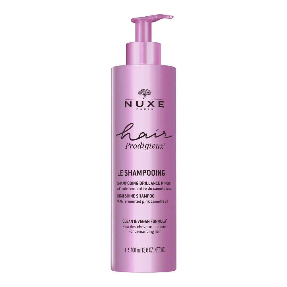 Nuxe Hair Prodigieux Mirror Shine Shampoo with Fermented Camellia Rose Oil - FrenchBeautyHub