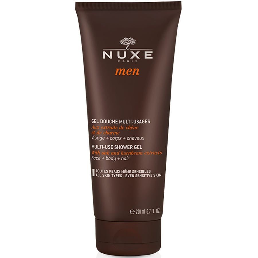 Nuxe Men Multi - Use Shower Gel for All Skin Types, Even Sensitive Skin, Face, Body, and Hair 200ml (6.76fl oz) - FrenchBeautyHub