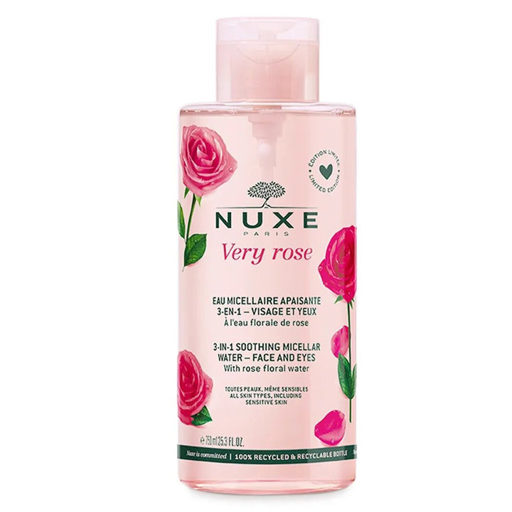 Nuxe Very Rose Soothing Cleansing Micellar Water - FrenchBeautyHub
