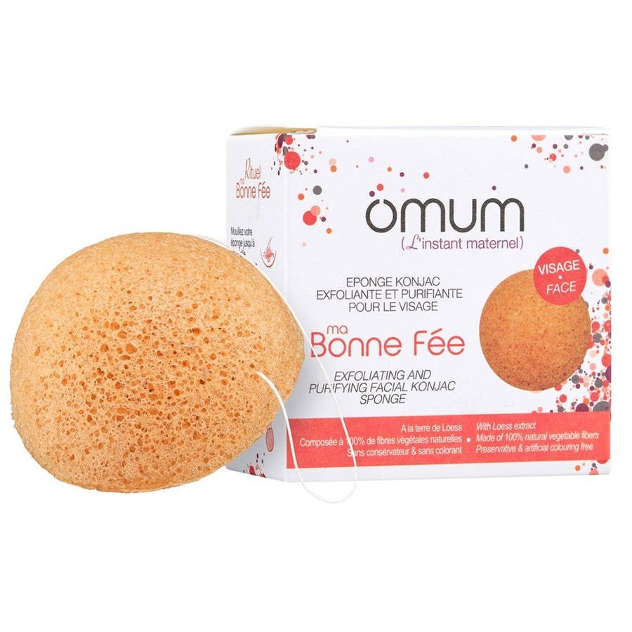 Omum Ma Bonne Fee Konjac Face Sponge - FrenchBeautyHub