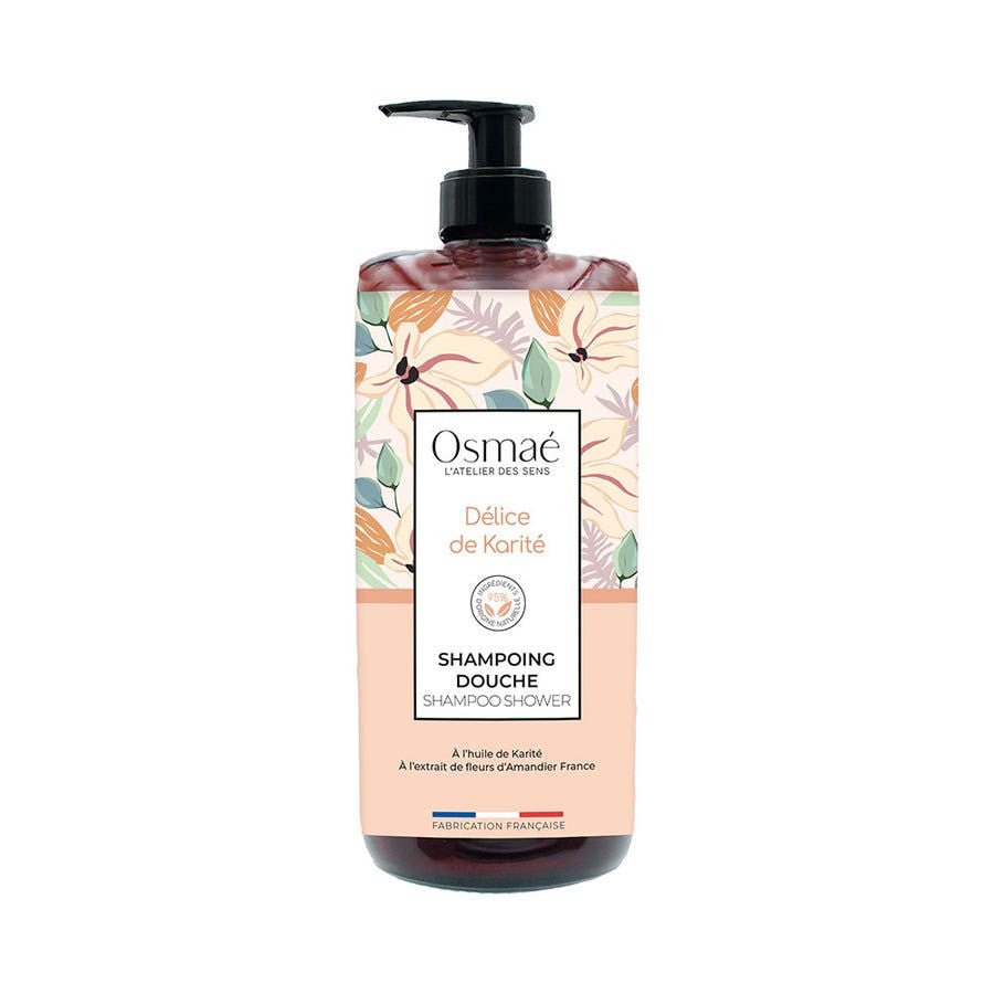 Osmae Delice de Karite Shower Shampoo 1L (33.81fl oz) - FrenchBeautyHub