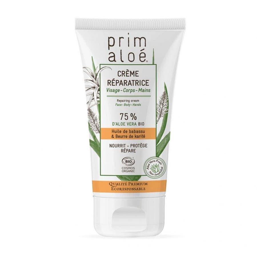 Prim Aloe Repairing Cream 75% Aloe Vera 150ml (5.07fl oz) - FrenchBeautyHub