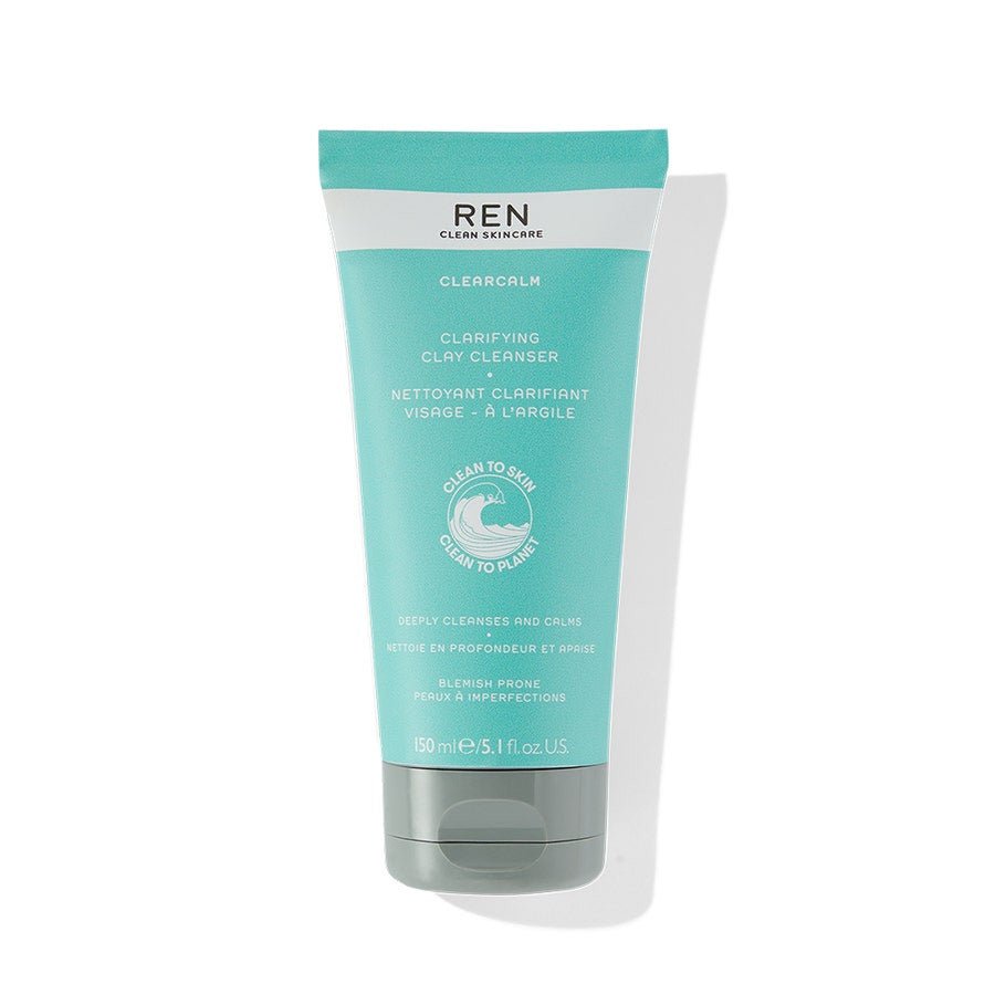 REN Clean Skincare Clearcalm Clarifying Facial cleansers 150ml (5.07fl oz) - FrenchBeautyHub