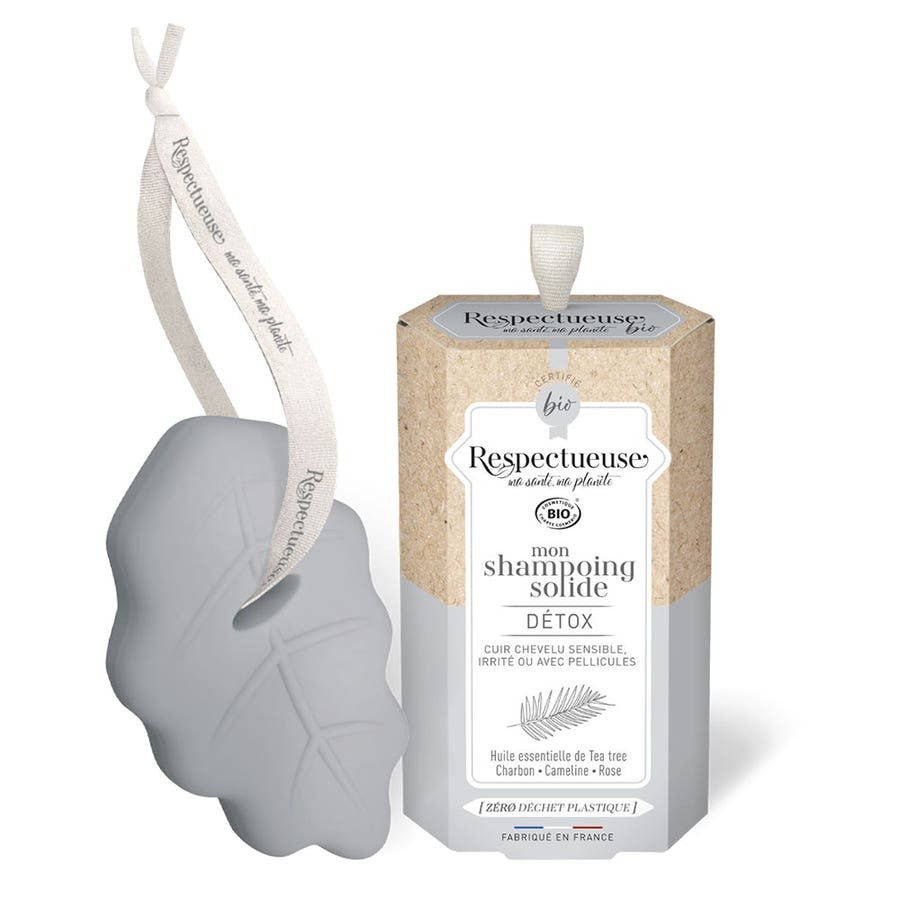 Respectueuse Solide Detox Bioes Shampoo Natural Tea Tree Perfumes 75g (2.64 oz) - FrenchBeautyHub