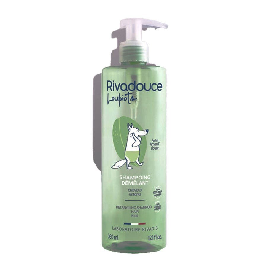 Rivadouce Loupiots Children's Detangling Shampoo Sweet almond 360ml (12.17fl oz) - FrenchBeautyHub