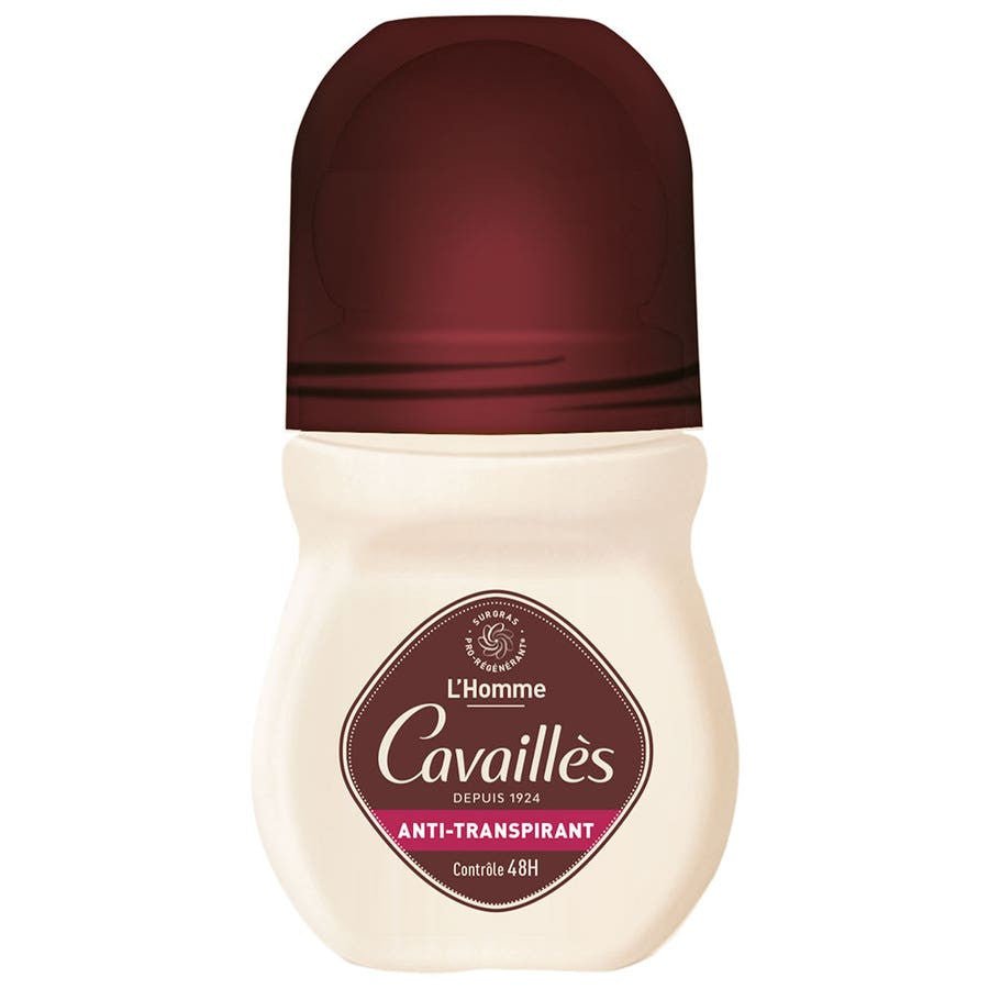 Rog Cavaills Absorb + L'Homme Roll On Anti - Perspirant 48H Deodorants 50ml (1.69fl oz) - FrenchBeautyHub
